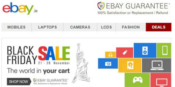 Mejores tiendas viernes negro: eBay