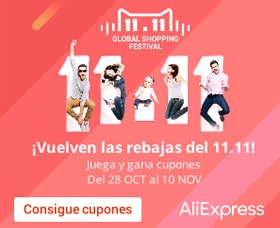 cupones aliexpress 11 de noviembre