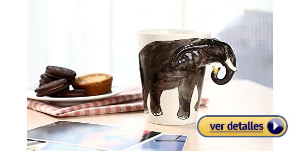 Mejores regalos de navidad para el jefe: Taza de té de elefante