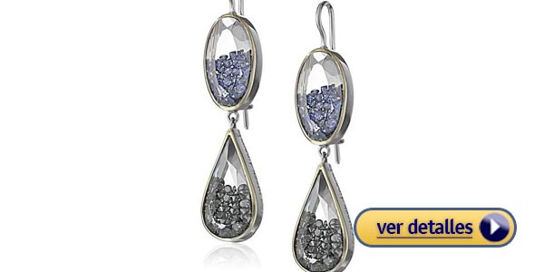 Mejores regalos de navidad para tu novia: Aretes de oro blanco