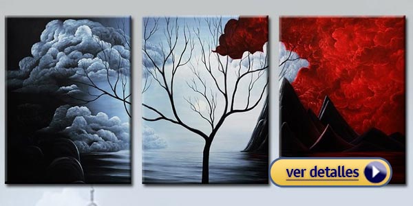 Regalos de navidad para mujeres más baratos: Pintura abstracta Santin Art