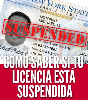 Cómo saber ti su licencia está suspendida