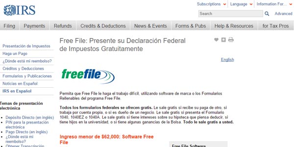 Formas baratas de hacer los taxes: FreeFile