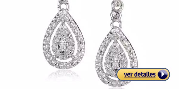 Regalos de aniversario para hombres y mujeres: Aretes de plata esterlina 