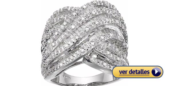 Regalos de aniversario para mujeres: Anillo de plata barato