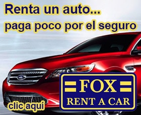 Daños cubiertos por la agencia Fox Rent a Car