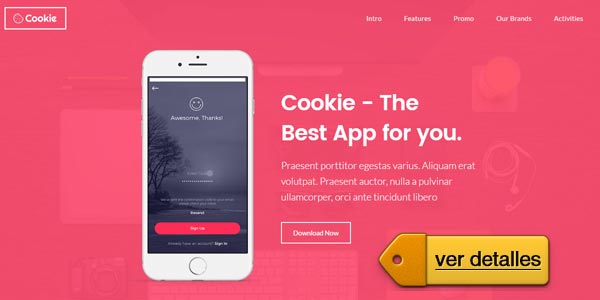 Mejores temas WordPress 2016: Cookie