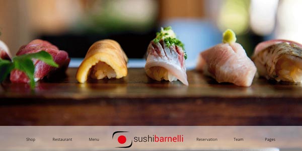 Plantillas WordPress para un restaurante: Barnelli