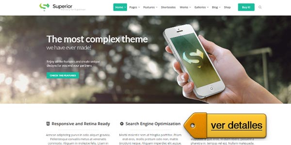 Temas WordPress 2016: Superior