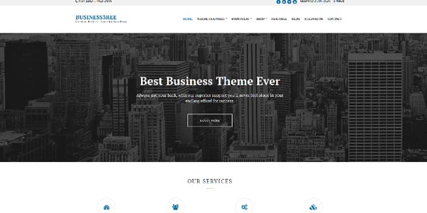 Temas WordPress para negocios: Business3ree