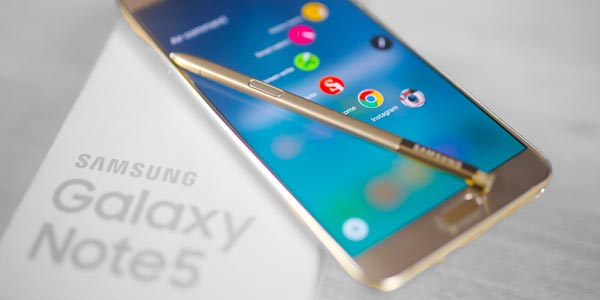 Mejores celulares con lector de huella: Samsung Galaxy Note 5