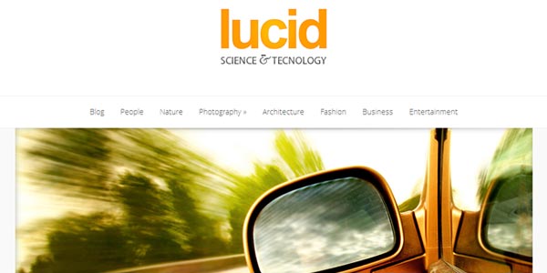 Mejores temas WordPress para un blog: Lucid