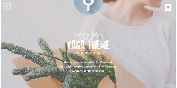 Mejores temas WordPress responsive: Yaga