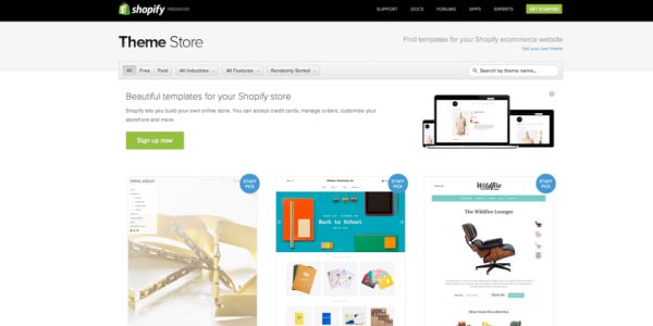 Navega por la tienda de Temas shopify tienda virtual