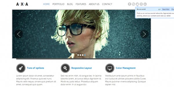 Plantillas wordpress html5 axa