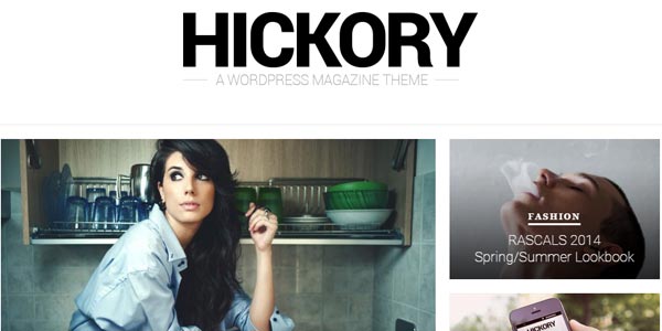 Plantillas WordPress para blogs: Hickory