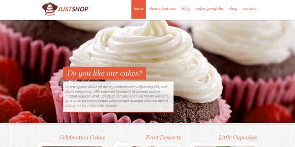 Plantillas WordPress para una tienda virtual: Justshop