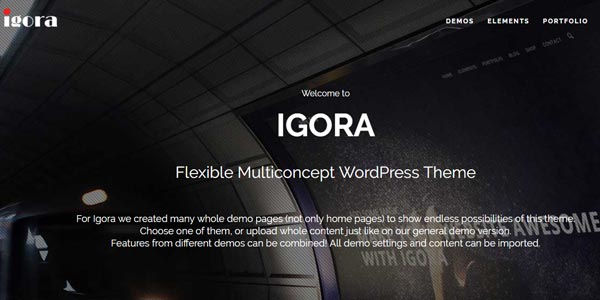 Temas wordpress html5 igora