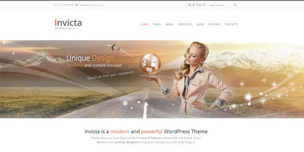 Temas wordpress html5 invictus