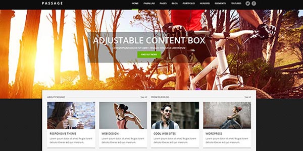 Temas wordpress html5 passage