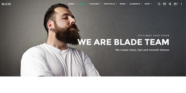 Temas WordPress de una página: Blade