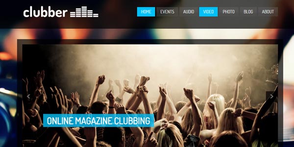 Temas WordPress para DJs: Clubber
