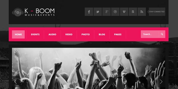 Temas wordpress para musica k boom