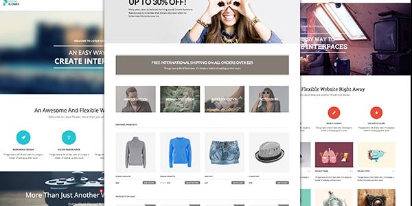 Temas WordPress para una tienda virtual: Lotus Flower