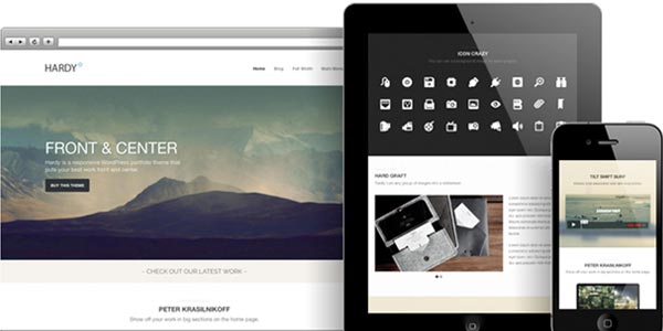 Temas WordPress recomendados para un blog: Hardy