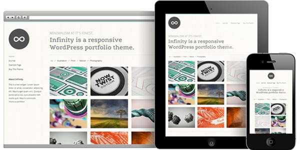 Temas WordPress responsive: Infinity