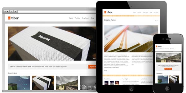 Temas WordPress responsive: Uber