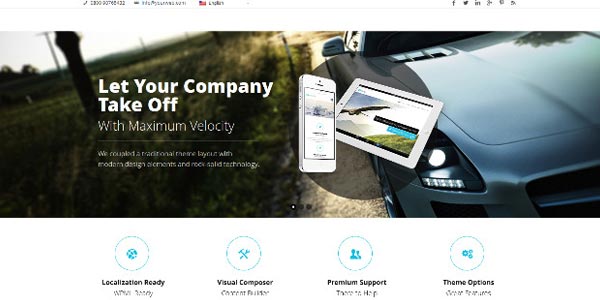 Temas WordPress responsive: Velocity