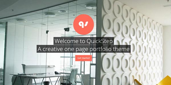 Temas WordPress responsive de una página: QuickStep