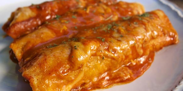 Mejor almuerzo para diabeticos enchiladas de carne de res y frijoles