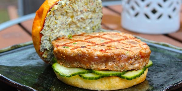 Mejor almuerzo para diabeticos hamburguesa de atun asiatico