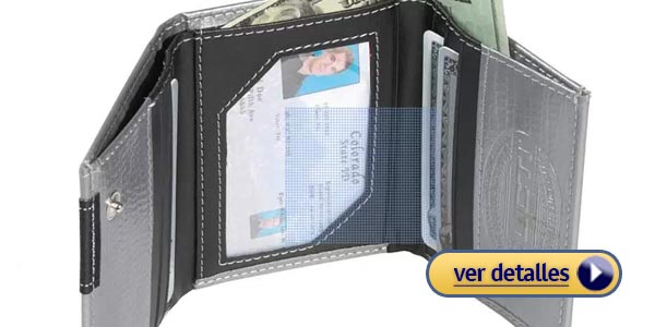 Mejores billeteras para hombre de marca billetera ducti hibrida de 3 pliegues