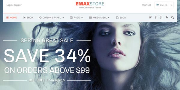 Mejores temas wordpress para seo de tiendas online emaxstore