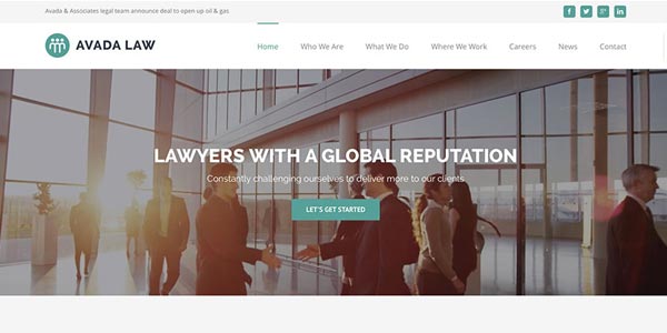 Mejores temas wordpress para abogados avada