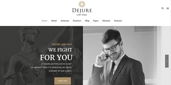 Mejores temas wordpress para abogados dejure