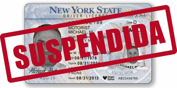 Notificacion del dmv sobre suspension de la licencia