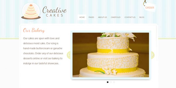 Plantillas wordpress creativas creatives cakes