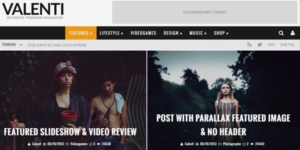 Plantillas wordpress modernas para blogs valenti