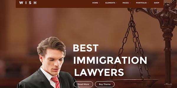 Plantillas wordpress para abogados y sitios legales wish