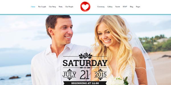 Plantillas wordpress para bodas wedding suite