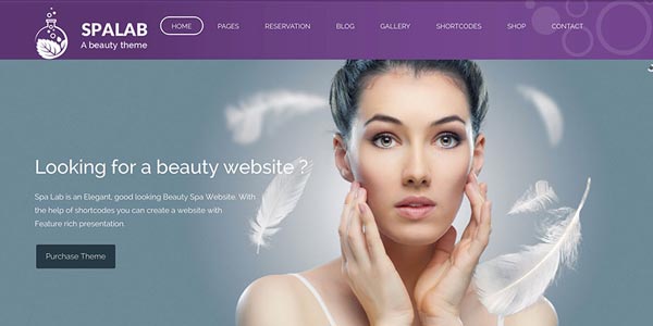 Plantillas wordpress para salones de belleza spa lab