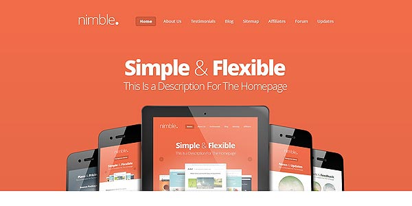 Temas wordpress creativos nimble