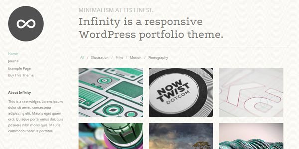 Temas wordpress modernos infinity