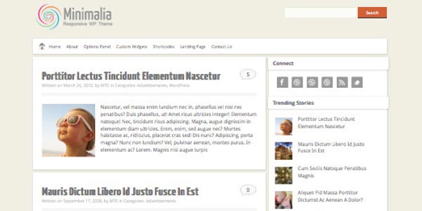 Temas wordpress modernos minimalia