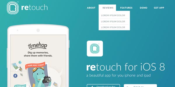 Temas wordpress para apps retouch