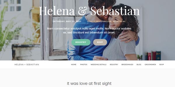 Temas wordpress para bodas meridian wedding